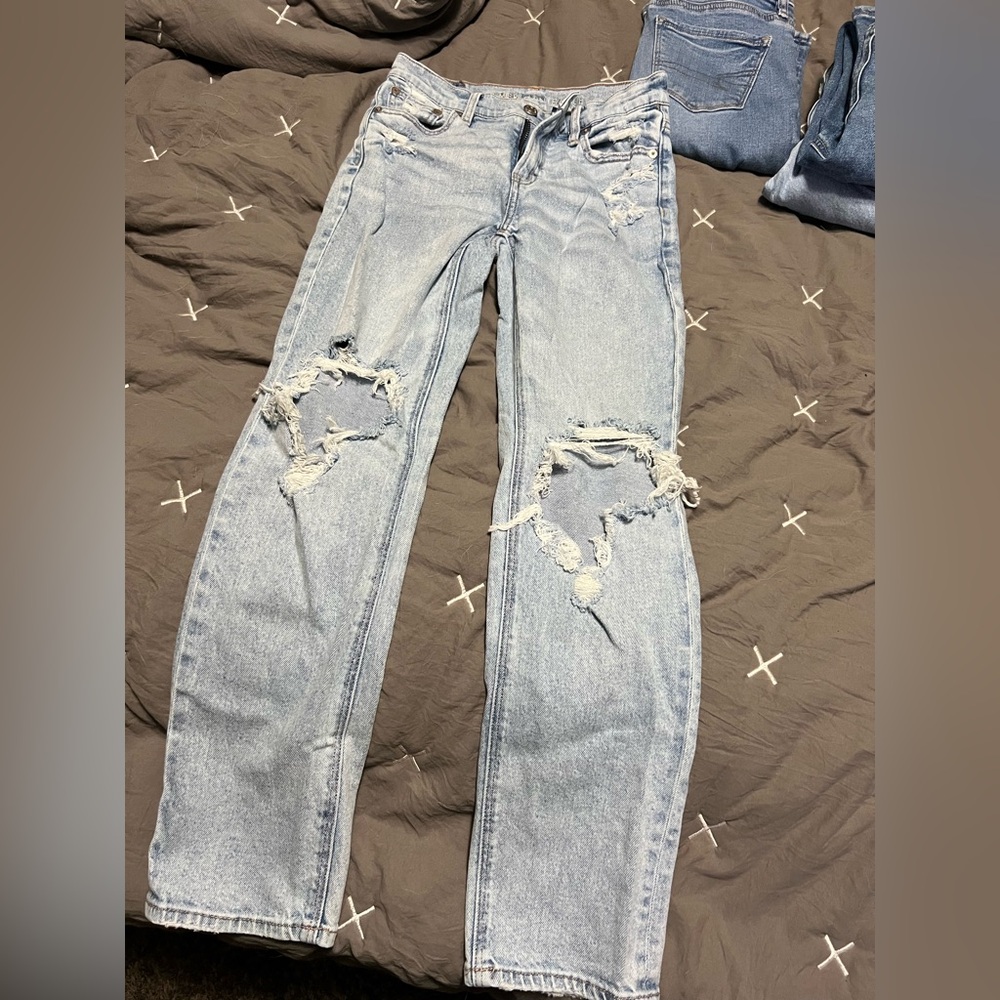 High rise ankle straight